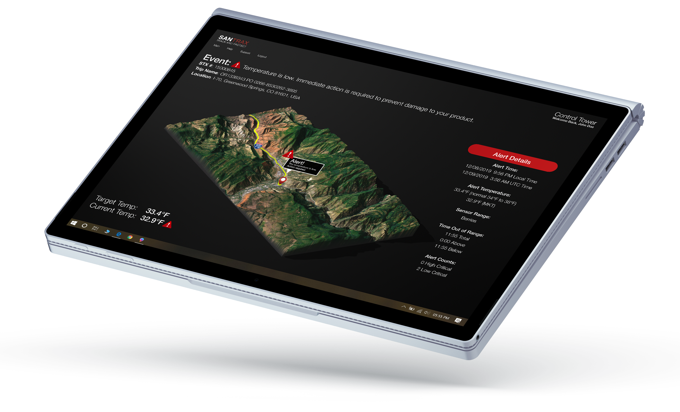 SANTRAX Source Alliance Network Real-time Shipment Tracking, Security and Environmental Information