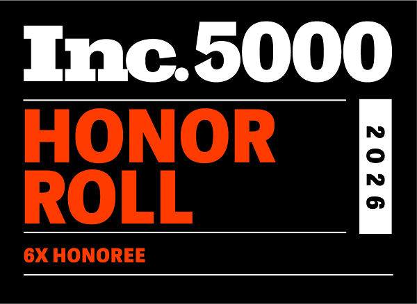 Inc. 5000 Honor Roll - 2026 - 6X Honoree